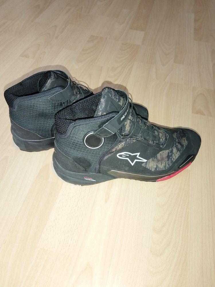 Alpinestars CR-X Drystar Riding Shoes Black/Camo/Red 45 Ботуши