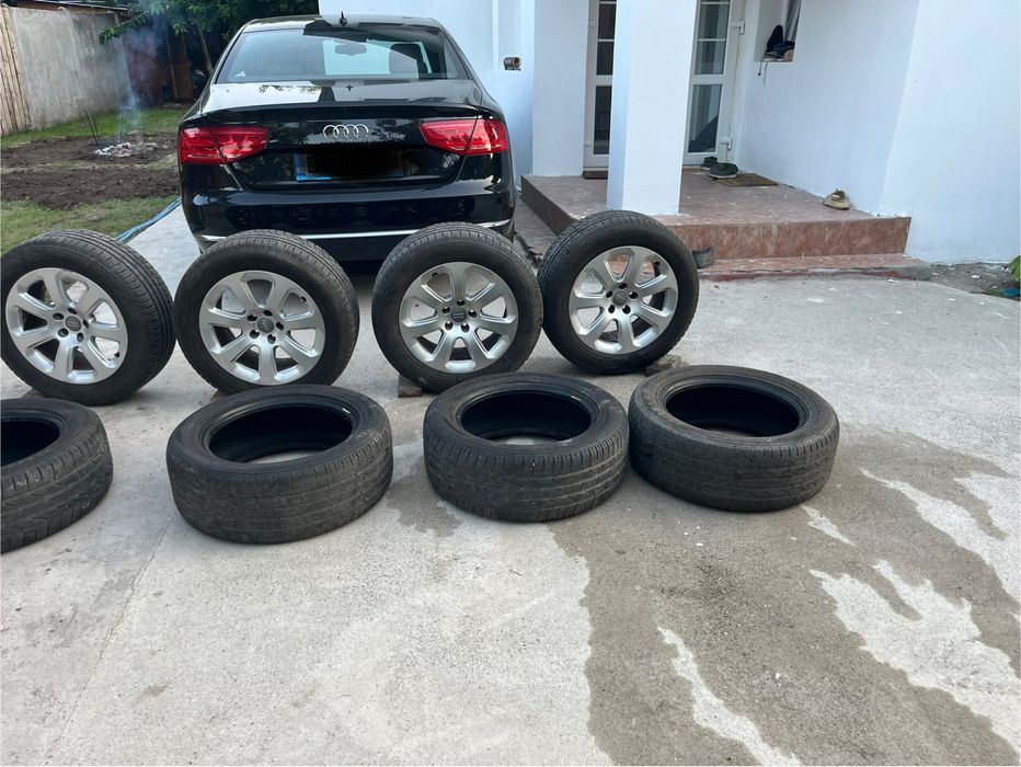 Jante de audi a6a7,a8 cu anvelope de iarna si separat anvelope de vara