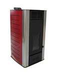 Termosemineu centrala pe peleti Fornello Premium W22, 25 kw, Bordeaux