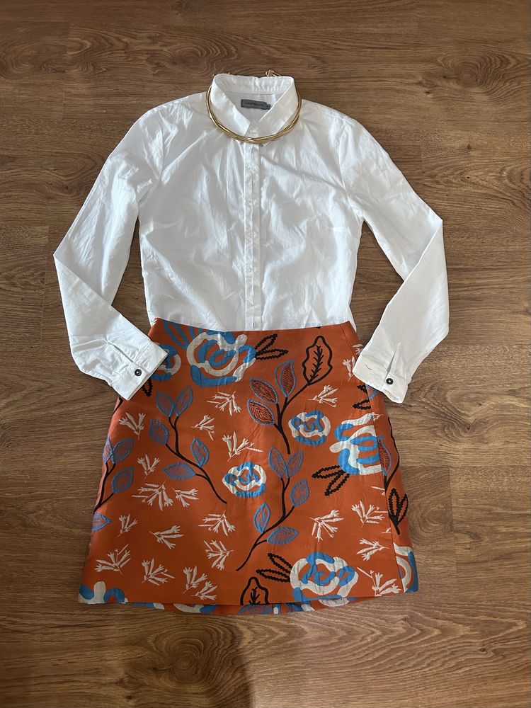 Зара zara mango бяла рокля hm