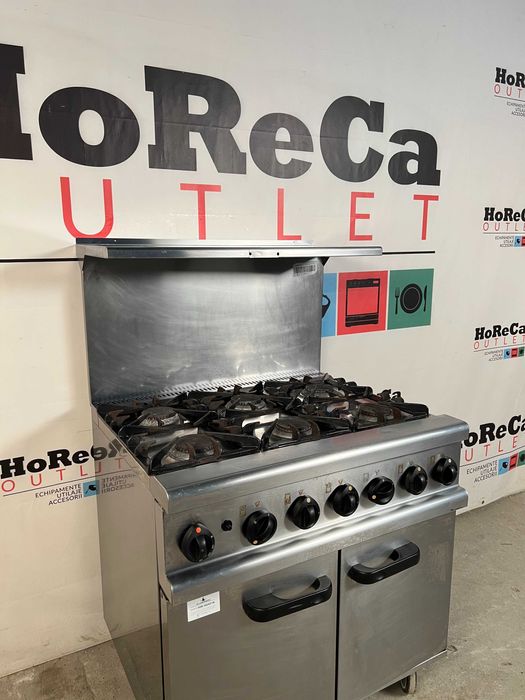Lincat UK- Aragaz/ Masina gatit 6 focuri + Cuptor + Suprastructura