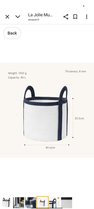 Cos de depozitare decorativ, scutece, jucării, bentiță fete