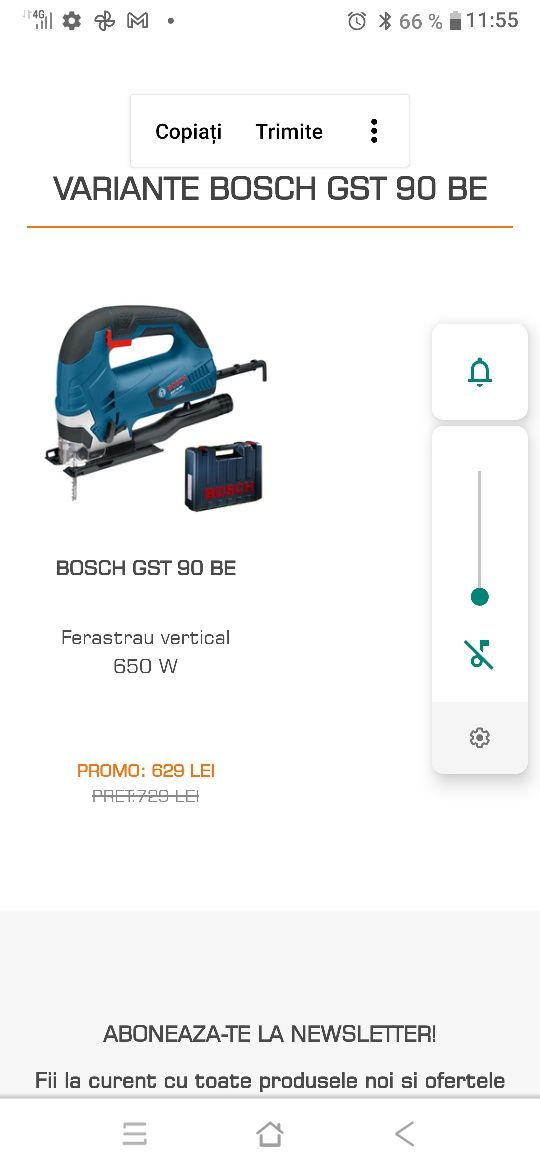 Fierastrau pendular vertical Bosch GST 90 BE, nou original nefolosit