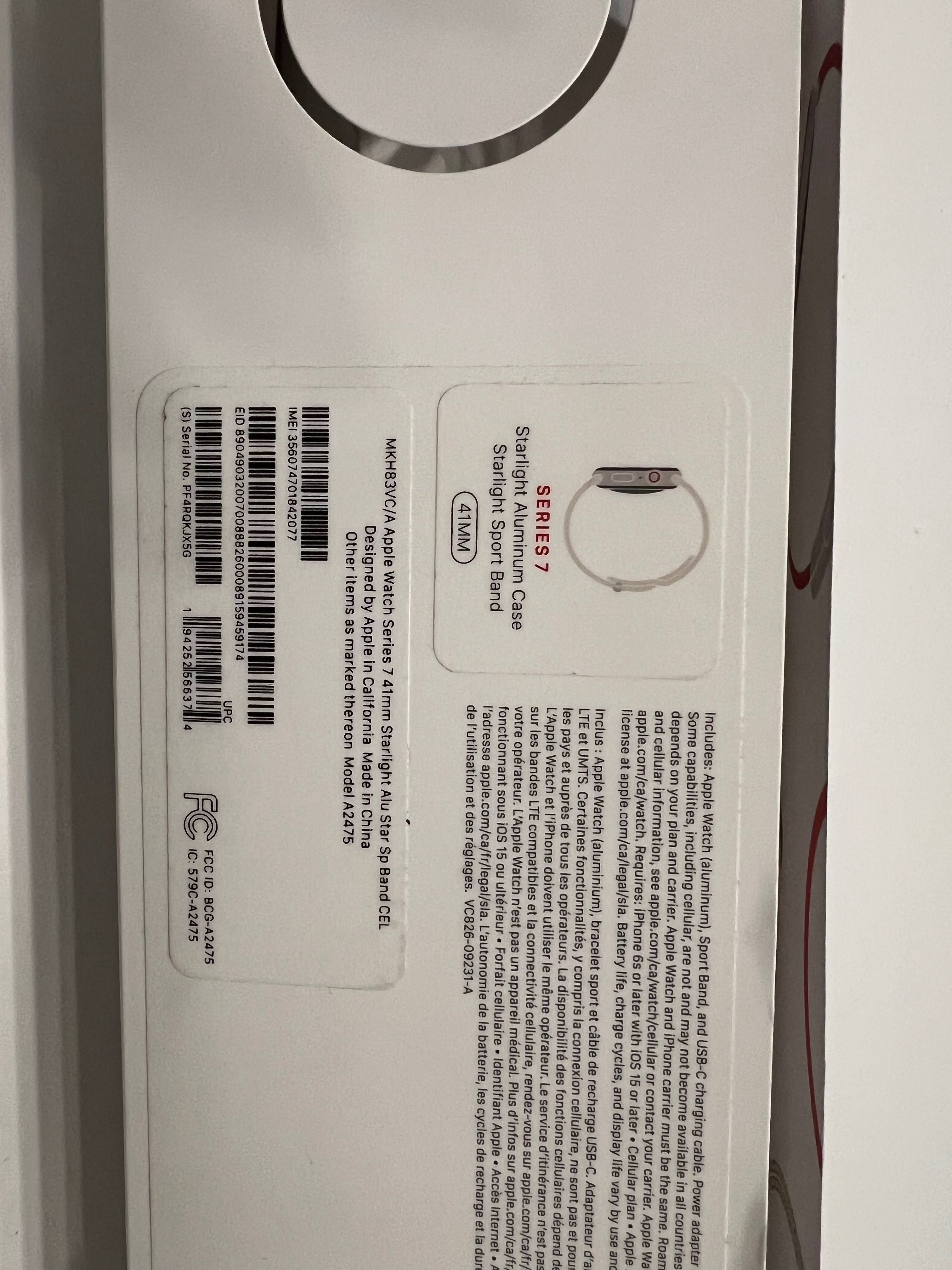 Часовник Apple Watch Series 7 (GPS + Cellular).