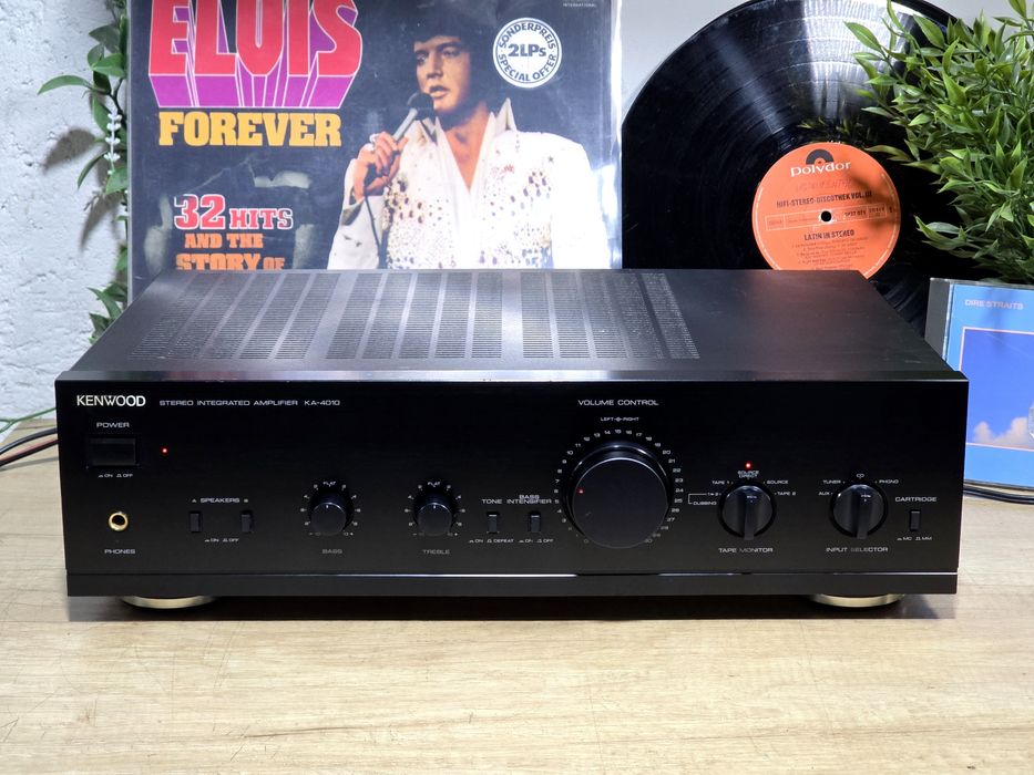 Amplificator KENWOOD KA-4010, hifi audio vintage stereo, black, japan