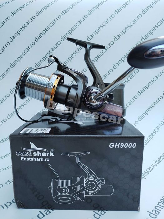 Mulineta Crap EASTSHARK GH9000 cu tambur long-cast  0,35mm/520m