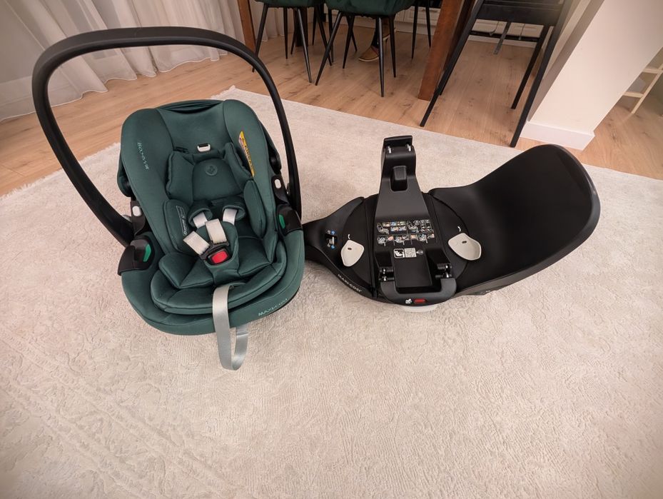 Scoică Maxi-Cosi Pebble 360 Pro + bază ISOFIX + adaptor carucior YOYO