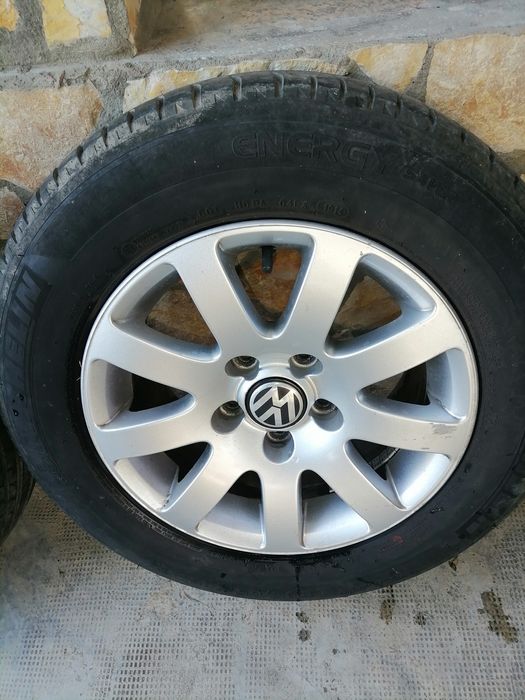 Jante din aliaj aluminiu wolkswagen complete cu anvelope vara