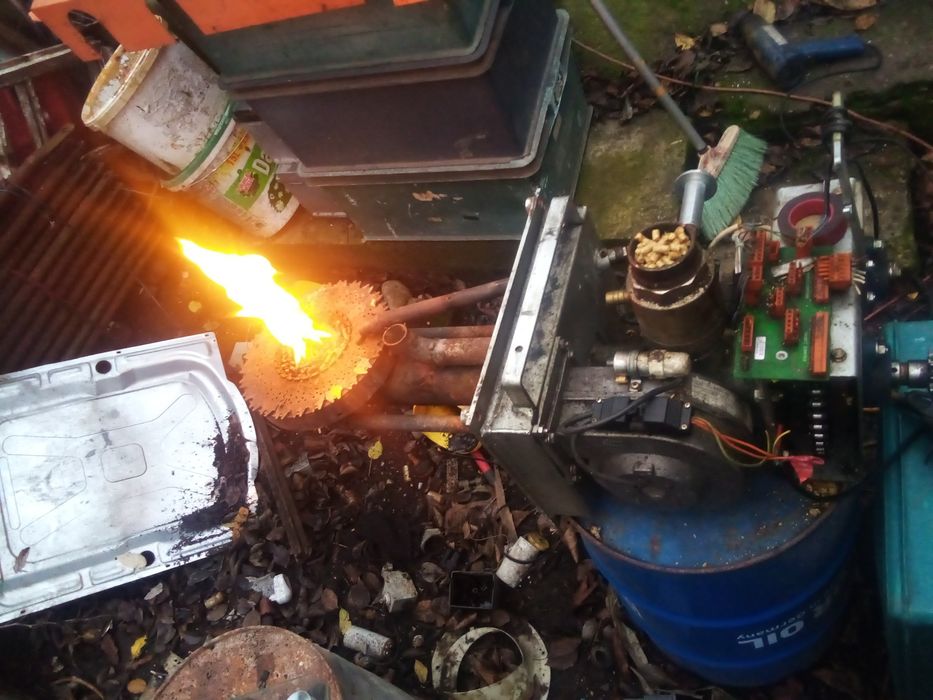 Cap arzător peleți centrala termică