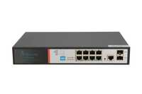 Switch 8 Porturi Gigabit POE+, 2x SFP, 1x Console Port, 150W