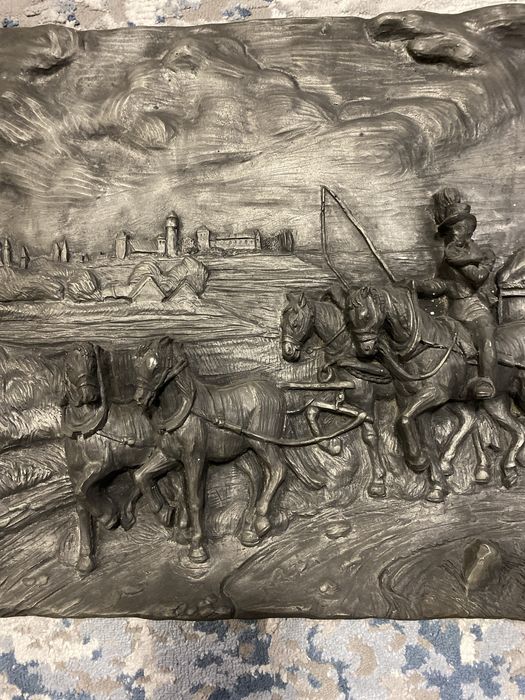 Tablou vechi din plumb