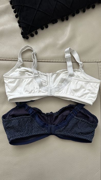 Set 2 sutiene alăptare alb/bleumarin • Debenhams• Măsura: L / 90D
