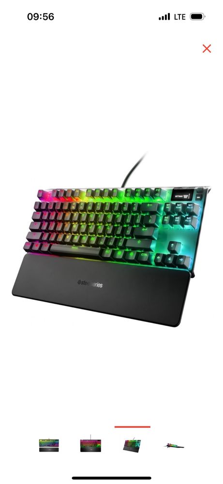 Игровая клавиатура с экранчиком Steelseries apex 7