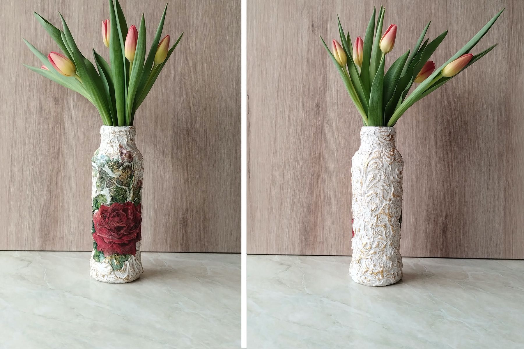 Ръчно направени различни вази за цветя