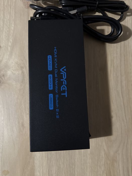 Comutator Switch KVM HDMI VPFET 2 monitoare,2 computere,4K60Hz,USB 2.0