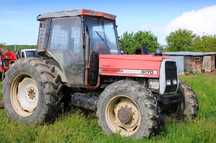 Tractor Massey Ferguson 6170 DT 130 CP 4x4, troliu+sapa forestiera