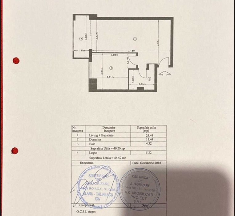Apartament 2 camere - Bloc 2019