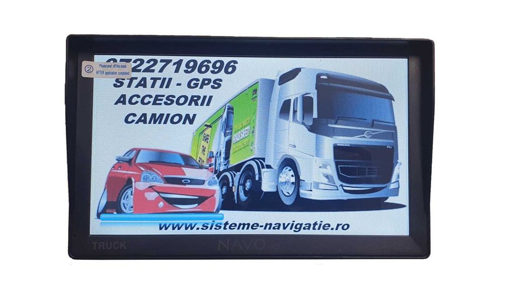 GPS Camion-Tir 9″ NAVO 9004 16GB cu parasolar si harti IGO 2025 camion
