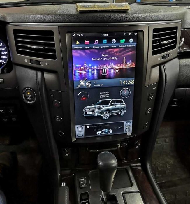 Магнитола Android Tesla Lexus 570