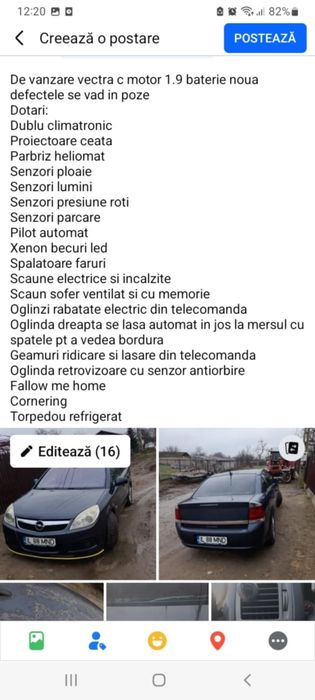 Vând Vectra c motor 1.9