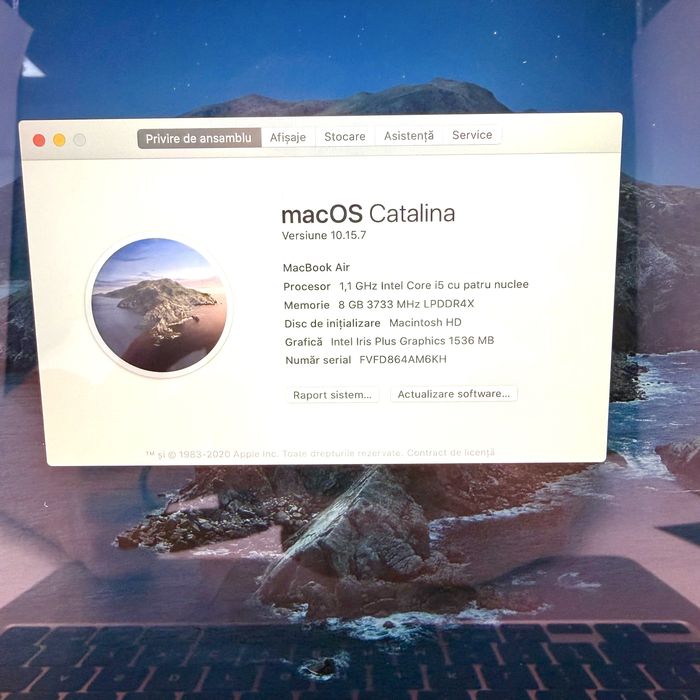 Apple Macbook Air 13-inch Silver 2020 Procesor i5 8GB RAM 512GB