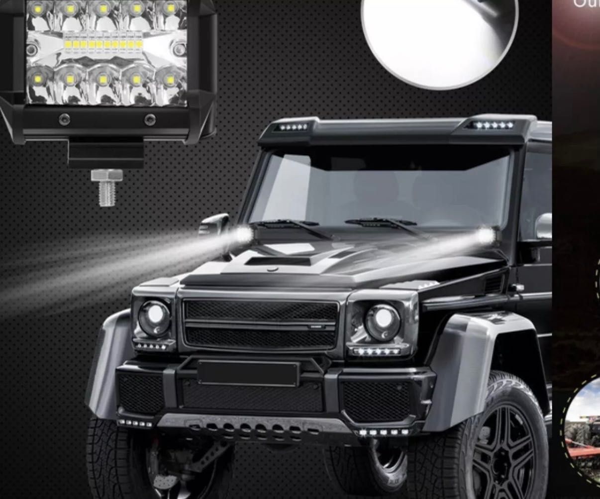 LED Офроуд Фарове Светлини за Кола и Мотоциклет 60W