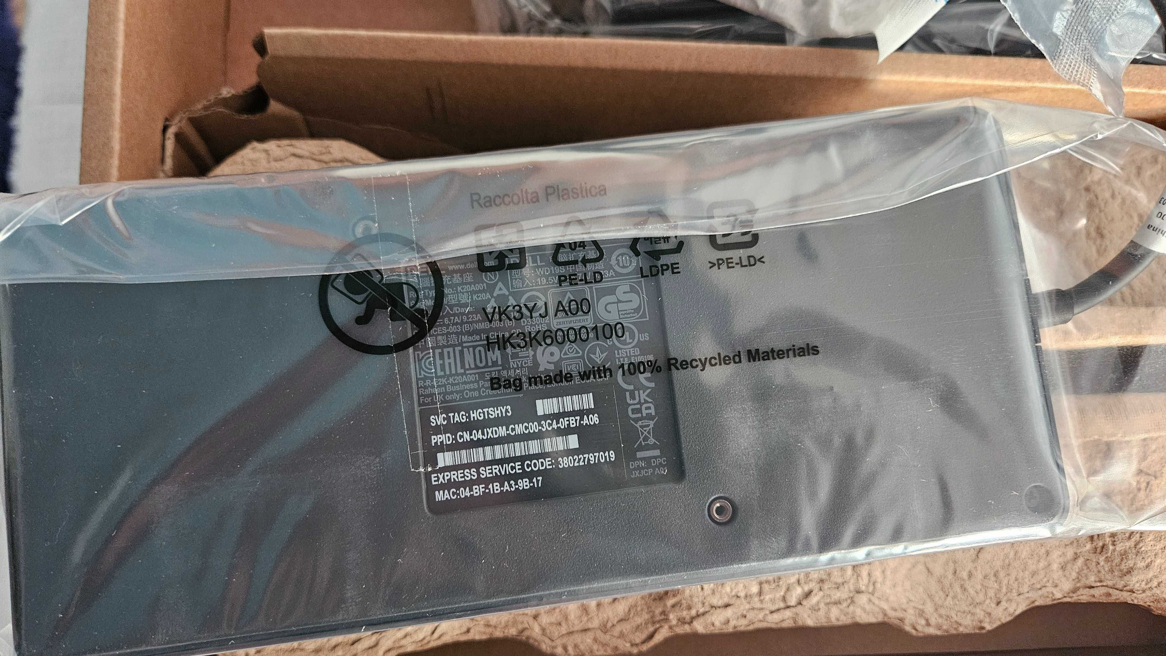 Docking station Dell WD19S
