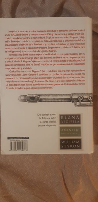 Alegerea Sophiei Carte Cult