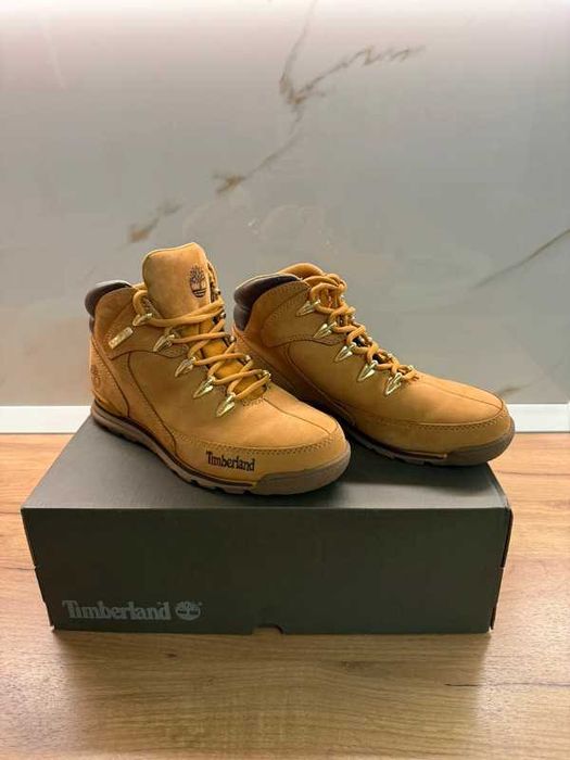 Ghete Timberland Euro Rock MD Hiker Wheat Nubuck bej mustar maro camel