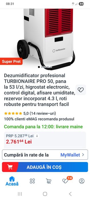 Dezumidificator profesional