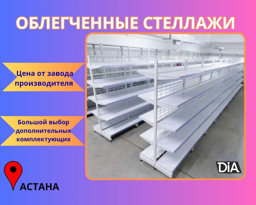 Металлический стеллаж сборный, торговые стеллажи, железная мебель asts