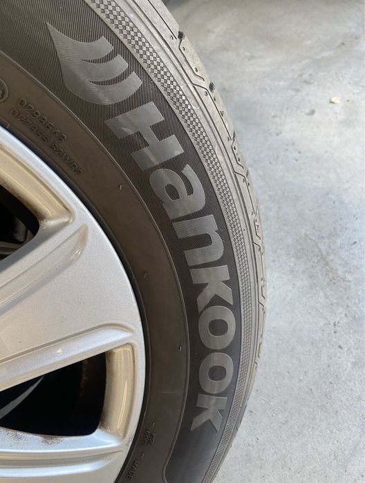 Jante aliaj R16 5x112 cu anvelope vara 215 65 16