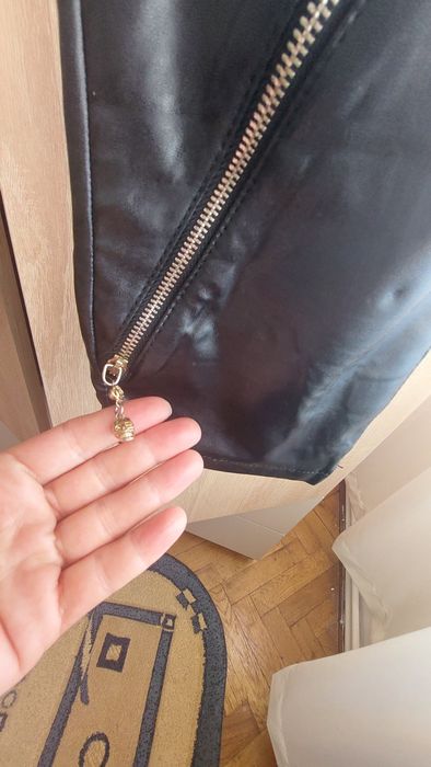 Pantaloni Philipp Plein piele artificială