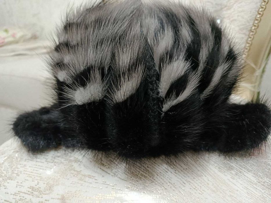 Шапка зимняя мех норка. Недорого