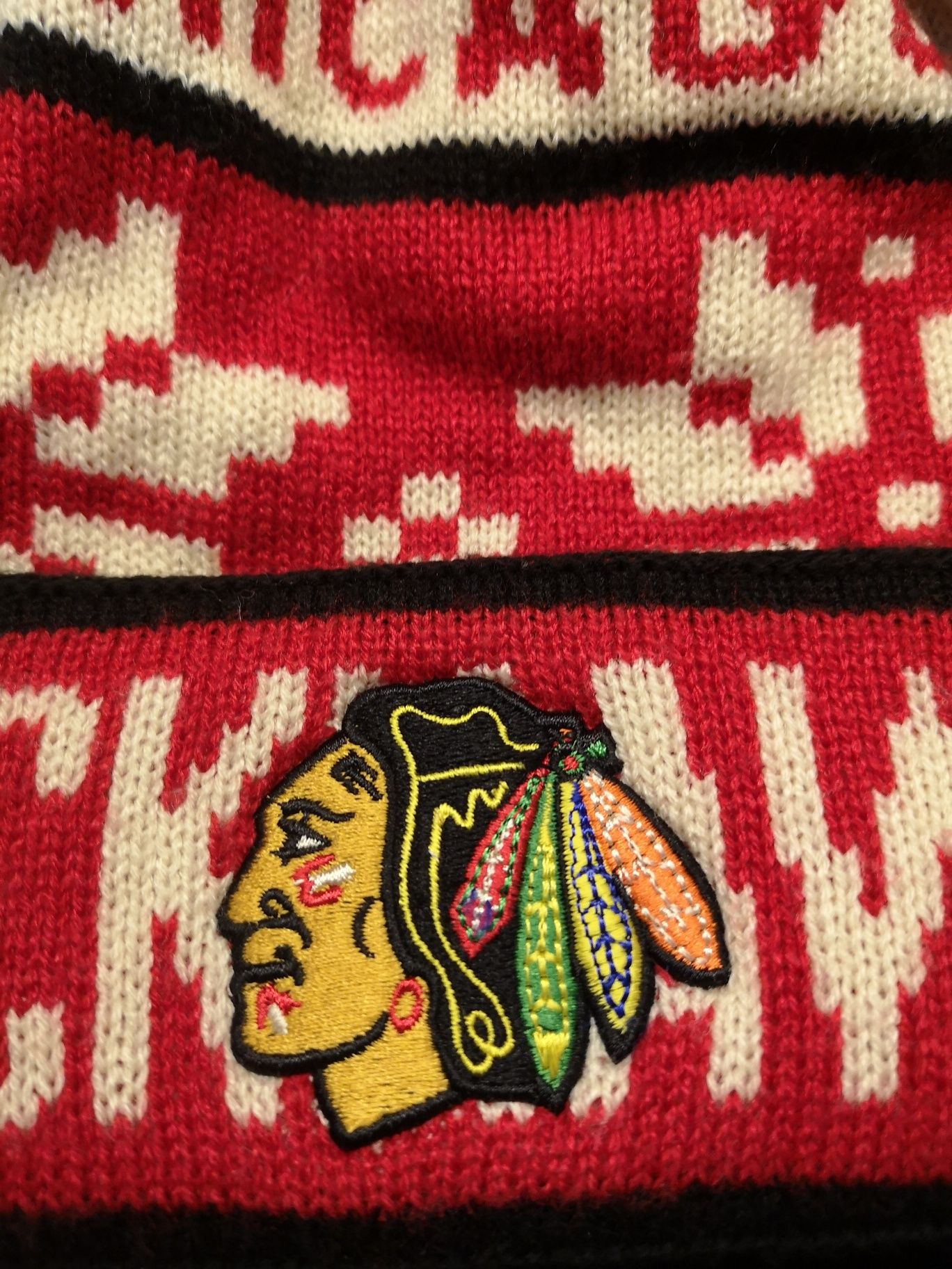 Фен шапка на Chicago Blackhawks