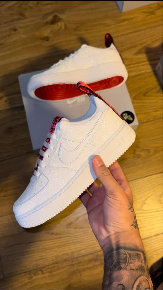 air force 1 white custom (af1)