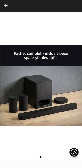 Sistem audio Sony nou sigilat garanție factura