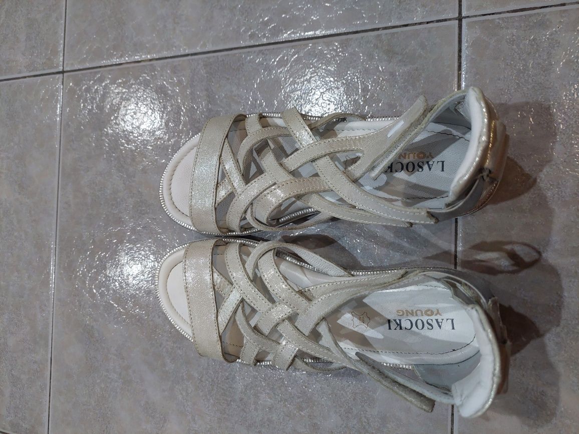 Sandale  albe mar.34 Lasocki