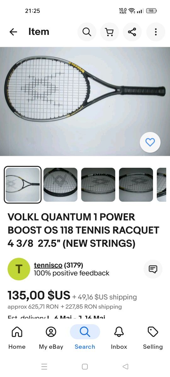 Racheta tenis volkl quantum 1!