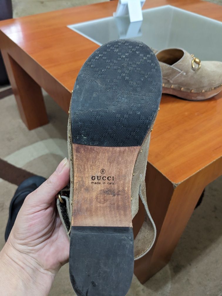 Разкошни автентични ретро мокасини на платформа Gucci