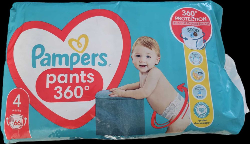 PAMPERS Scutece Active Baby Pantaloni marimea 4 (66 buc) 9-15 kg