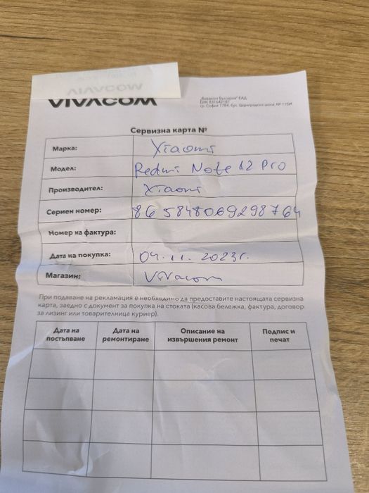 Redmi note 12 pro 5G 128GB