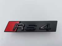 Emblema Audi RS 4 grila negru