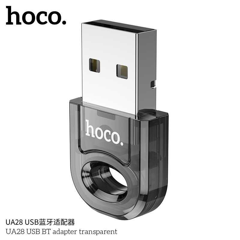 Hoco UA28 Transparent Adapter Usb to Bluetooth v5.1 multi-device