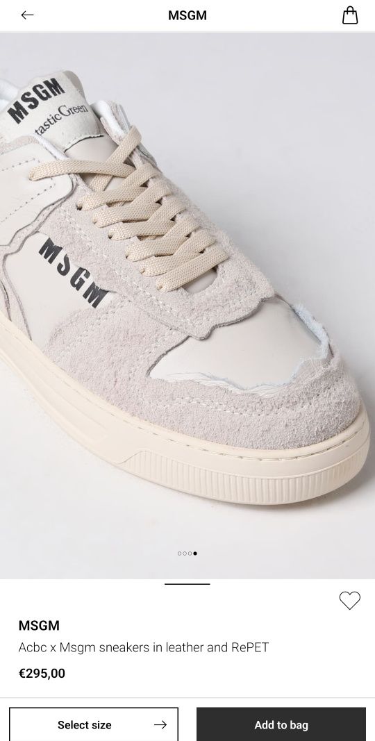 MSGM fantastic green sneakers