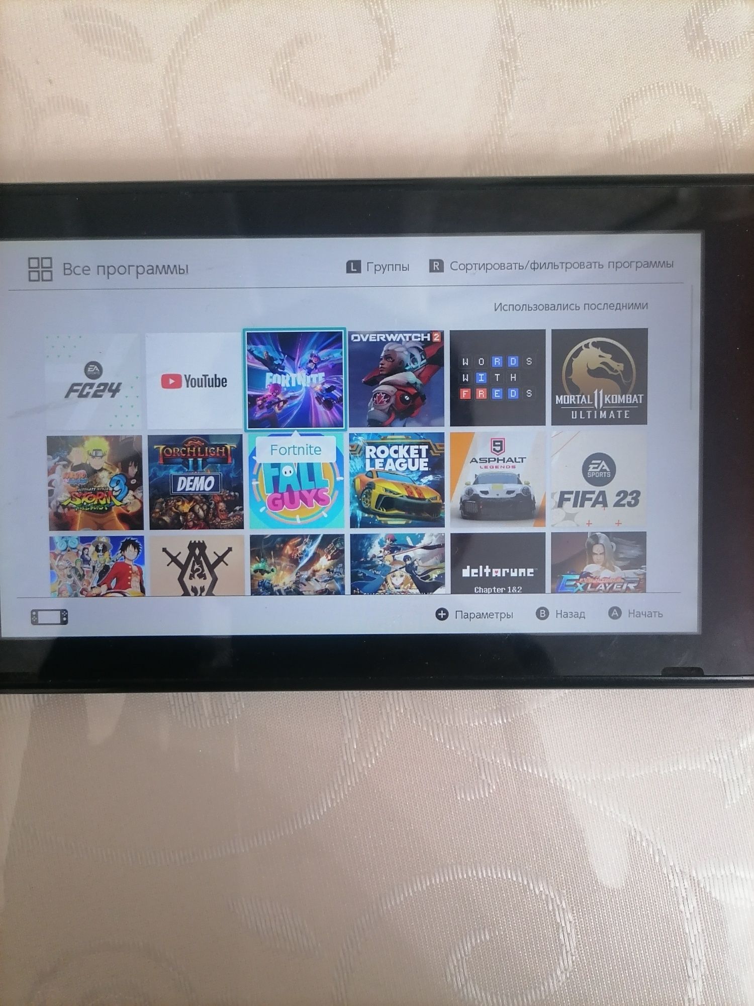 Nintendo switch fc24, mk11