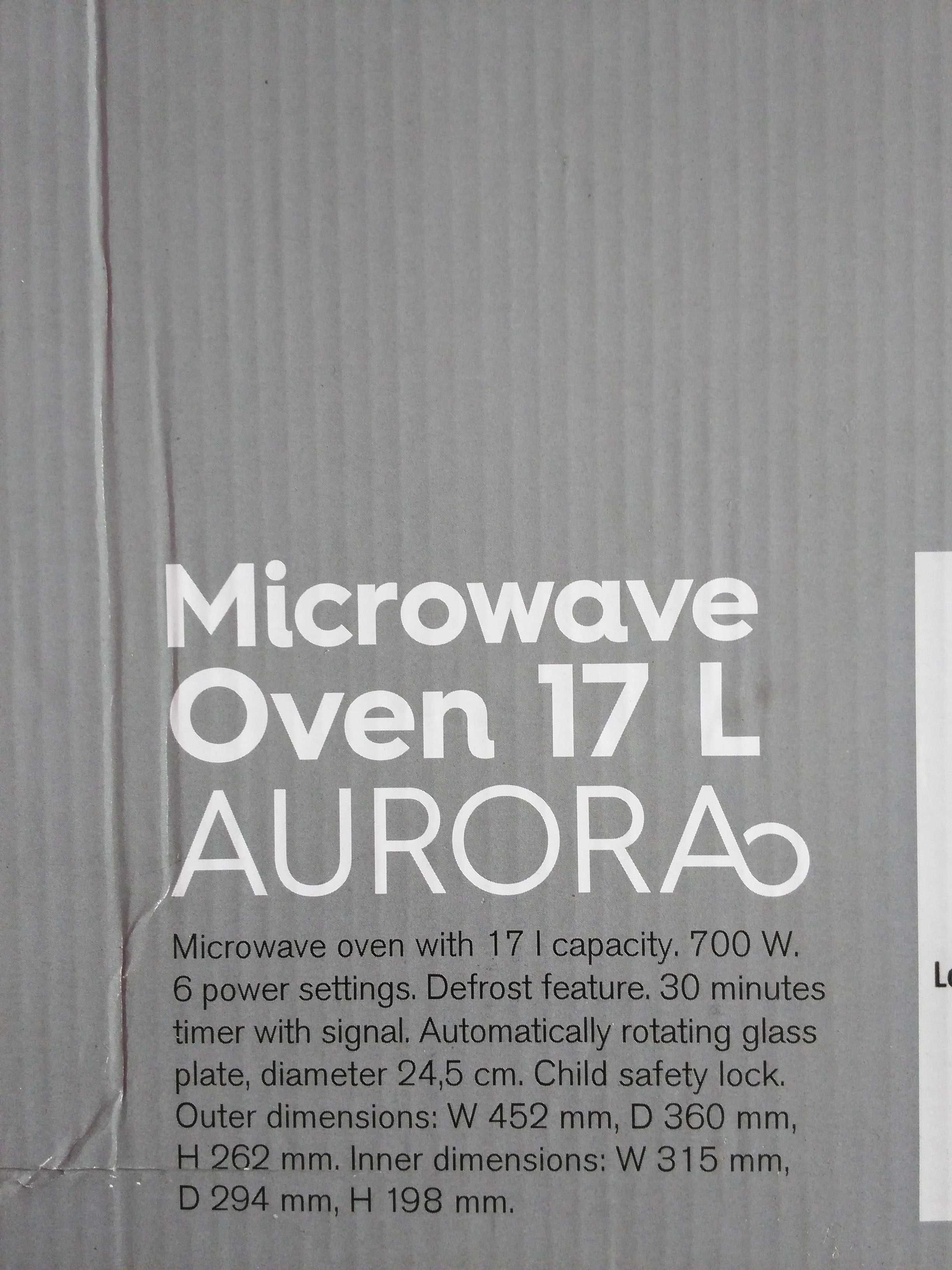 Микровълнова печка 17l Aurora от OBH Nordica