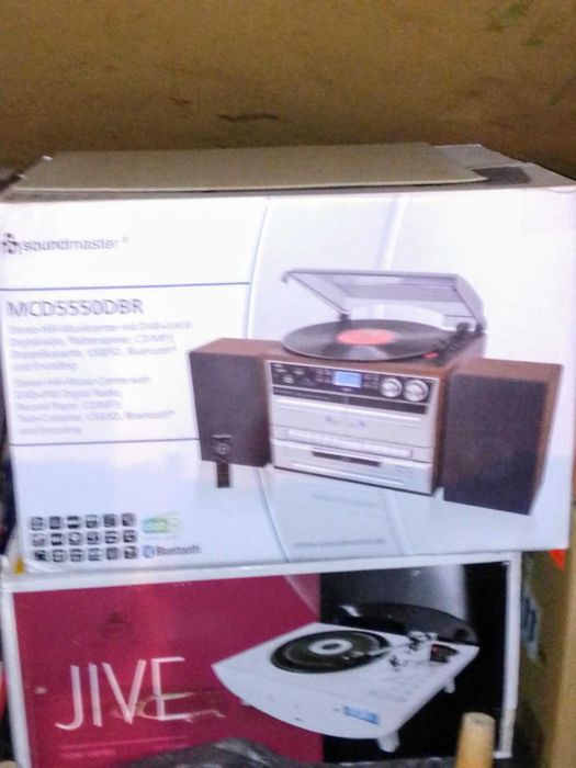 Аудиосистема с грамофон SOUNDMASTER MCD5550DBR - ЧИСТО НОВА !