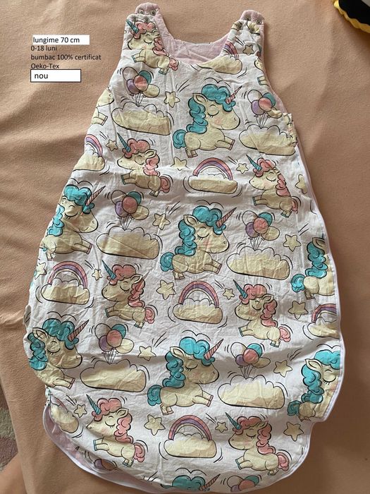 Sac de dormit copii marime 0-18 luni bumbac