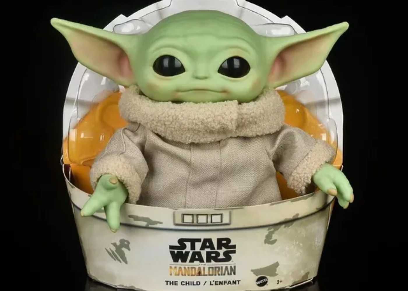 Фигурка плюшевая Мандалорец малыш Йода Грогу Star Wars